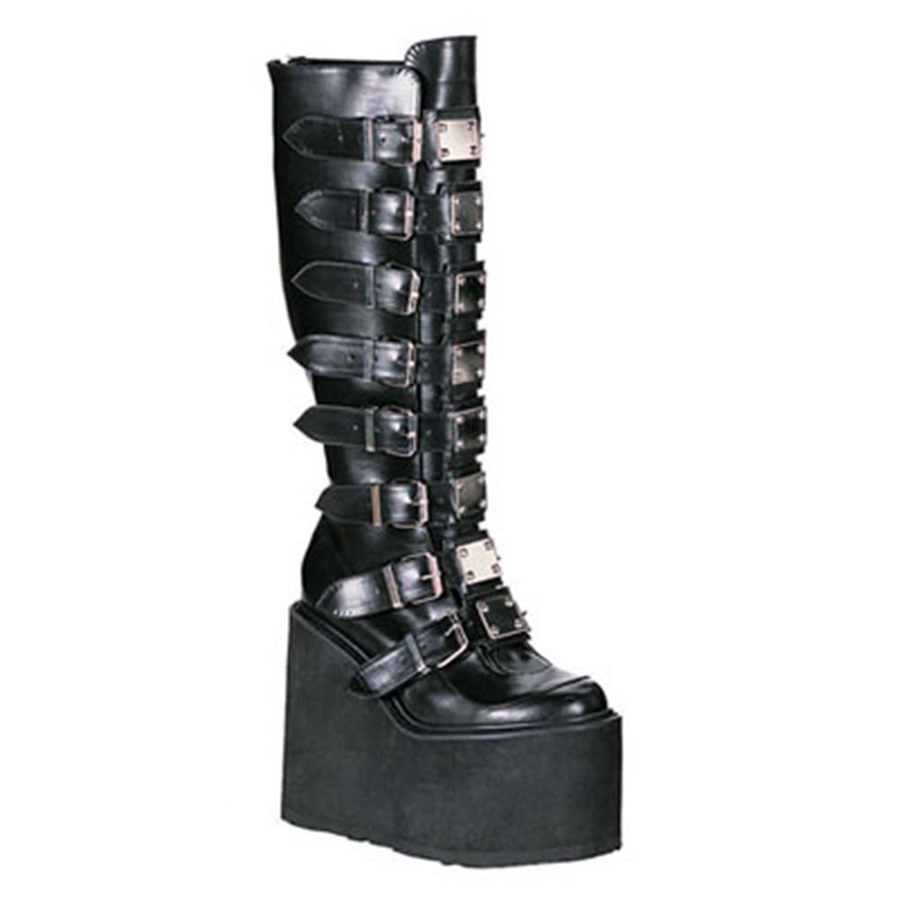DemoniaCult - SWING815 Plateau Laarzen - Zwart Product image